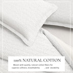 100% Cotton Honeycomb Waffle Duvet Set - Mattea, photo 2 of 42