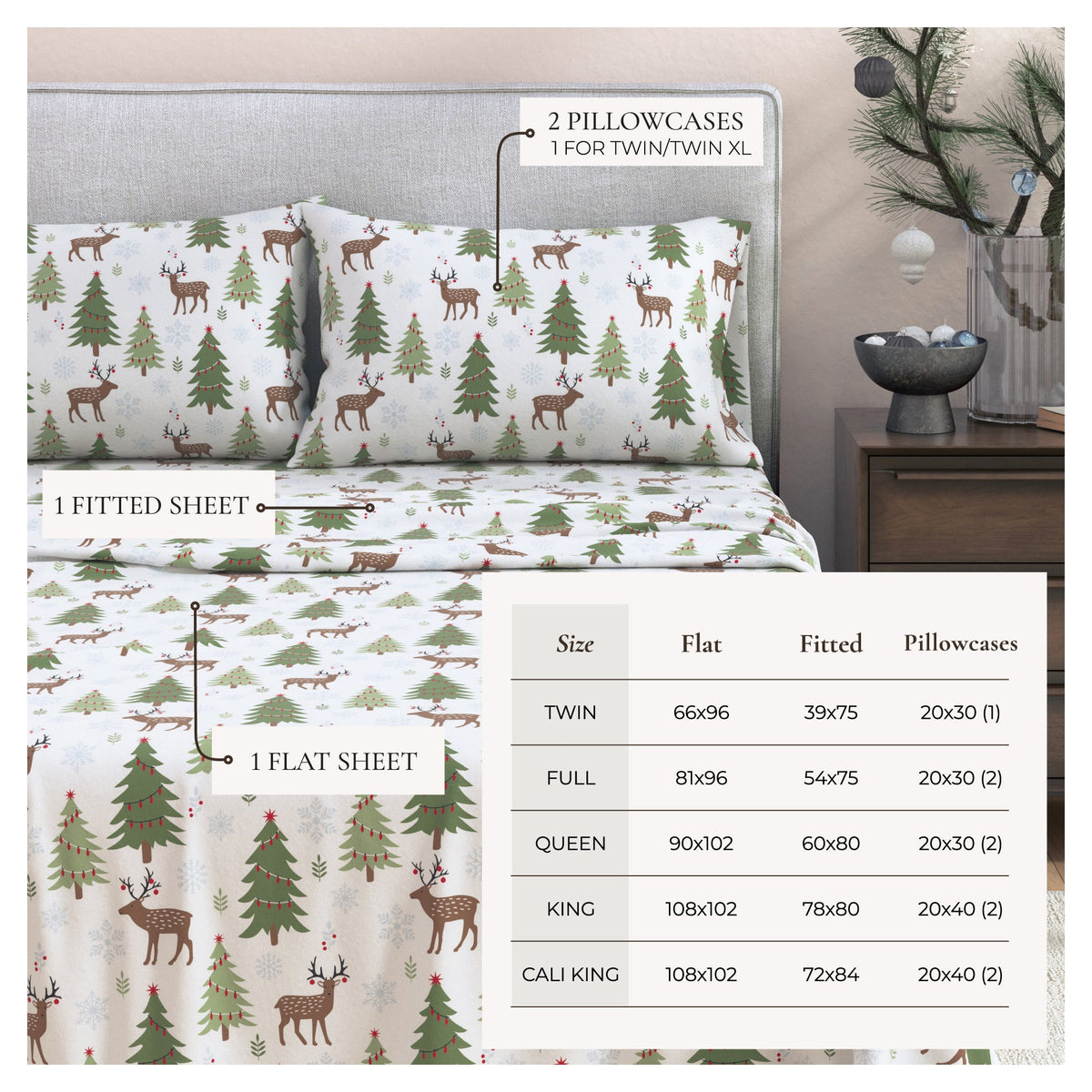 100% Turkish Cotton Flannel Sheet Sets - Boulder Collection, photo 3 of 40