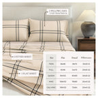 Turkish Cotton Flannel Sheet Set - Plaid & Stripe Collection, photo 9 of 30