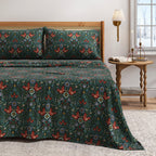 Turkish Cotton Flannel Sheet Set - Elevated Holiday, photo 31 of 48