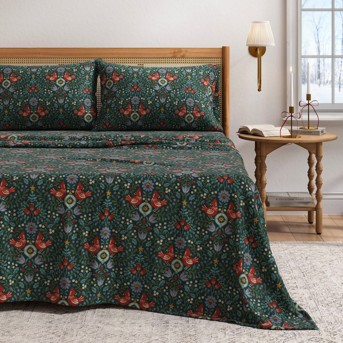 Turkish Cotton Flannel Sheet Set - Elevated Holiday, photo 31 of 48