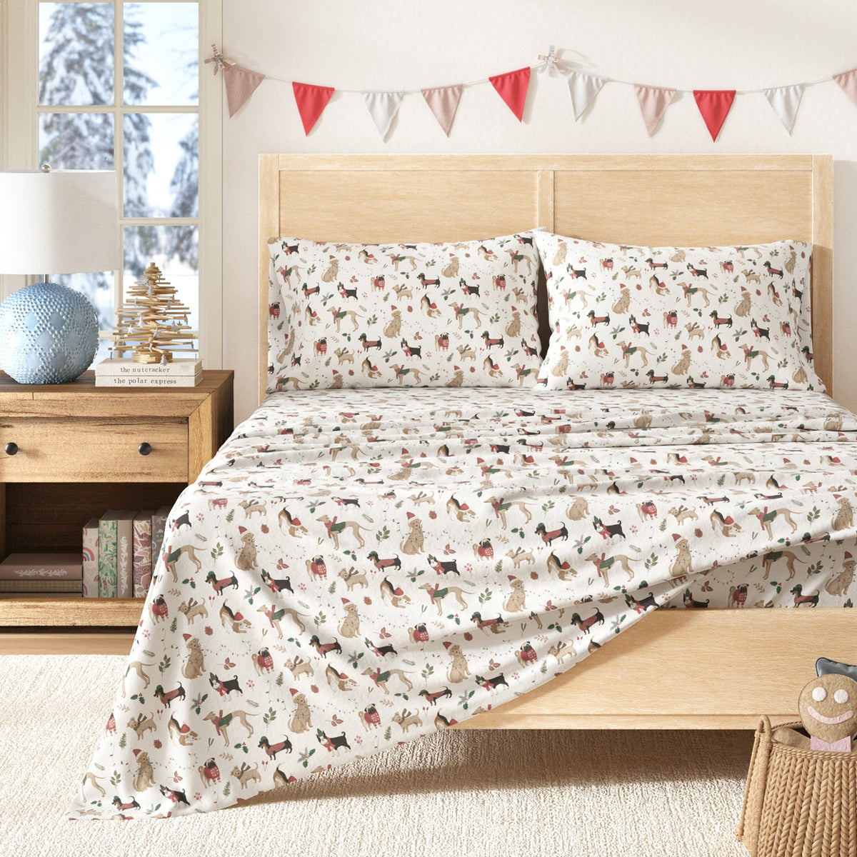 Turkish Cotton Christmas Flannel Sheet - Whittaker, photo 88 of 99