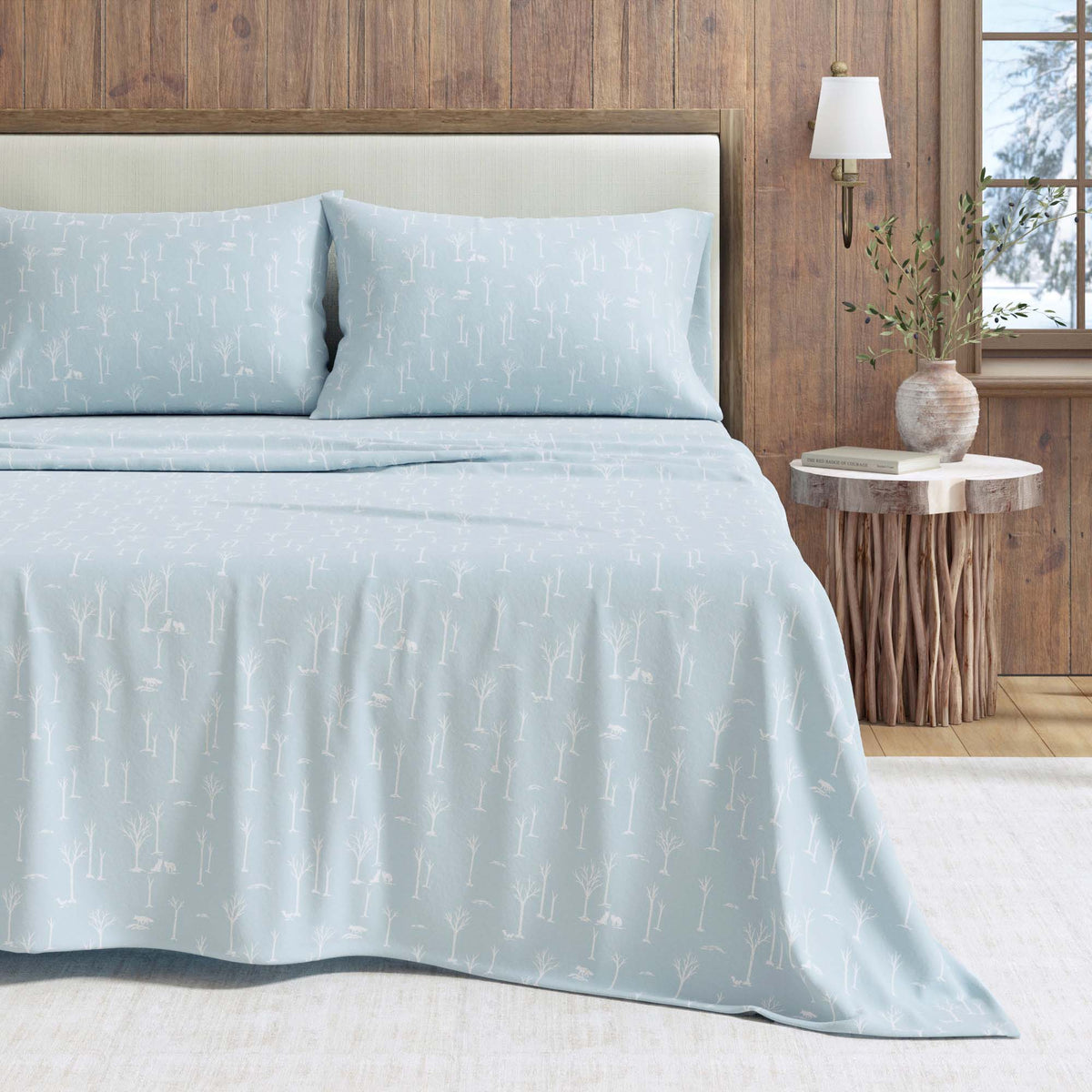 Turkish Cotton Flannel Sheet Set - Elevated Lodge, photo 7 of 12