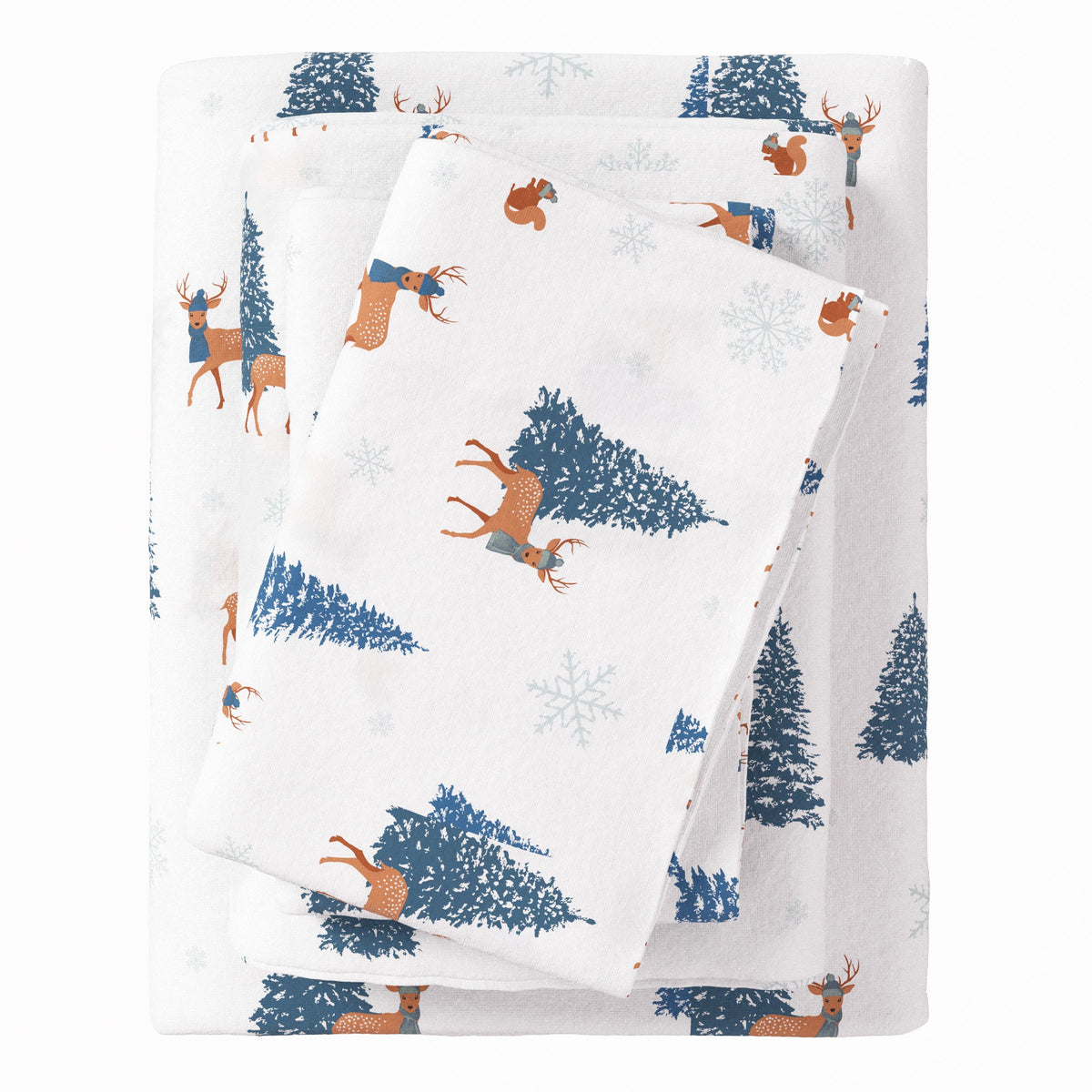 Turkish Cotton Christmas Flannel Sheet Set - Whittaker, photo 13 of 69