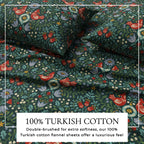 Turkish Cotton Flannel Sheet Set - Elevated Holiday, photo 36 of 48