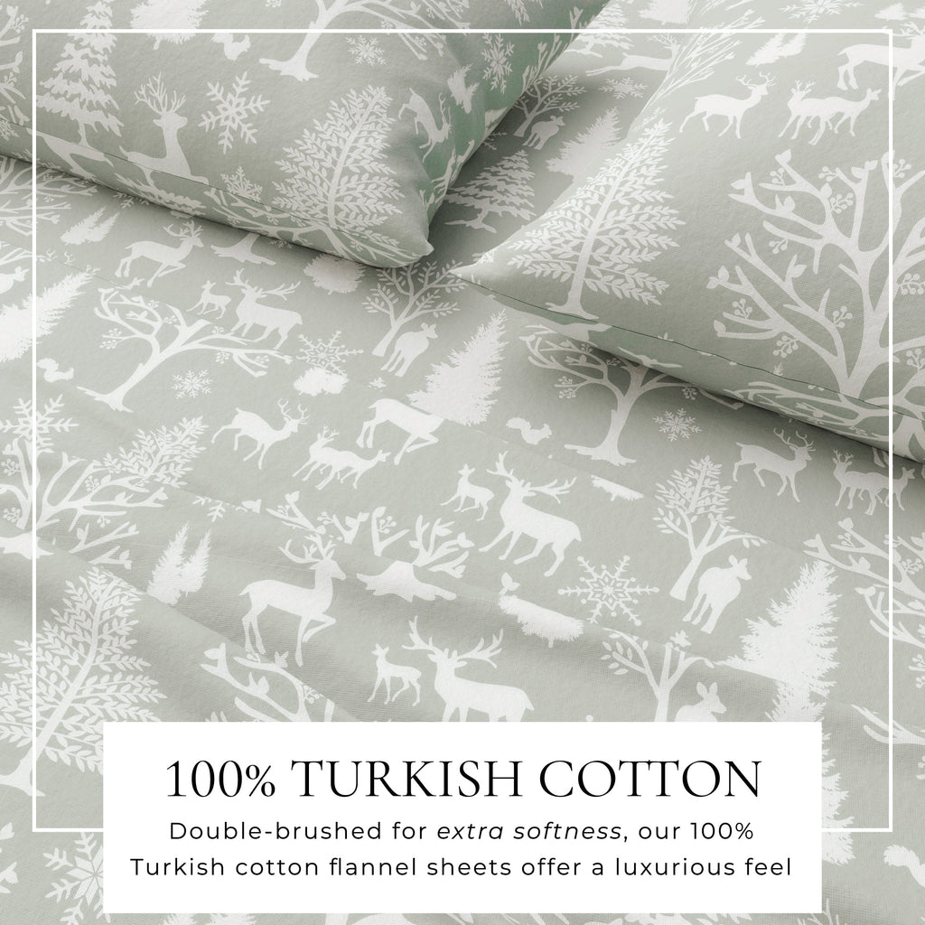 Turkish Cotton Flannel Sheet - Lakeview, photo 2 of 68