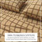 Turkish Cotton Flannel Sheet Set - Plaid & Stripe Collection, photo 20 of 30