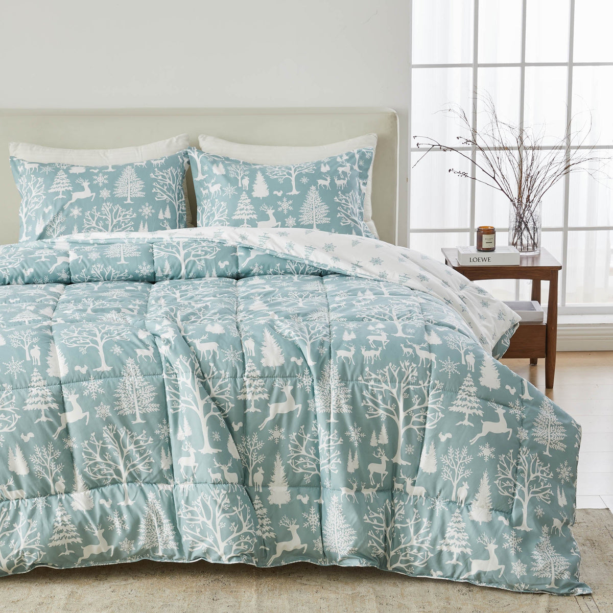 Reversible Christmas Comforter and Sham Set - Holiday Lodge, photo 43 of 120