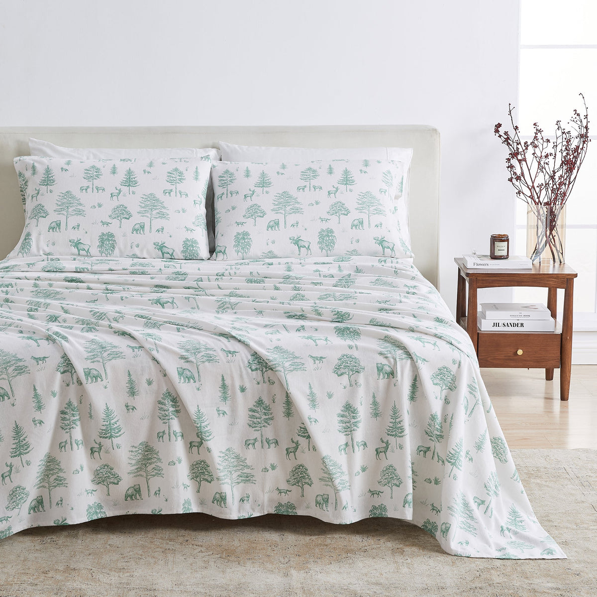 Turkish Cotton Flannel Sheet - Stratton, photo 7 of 74